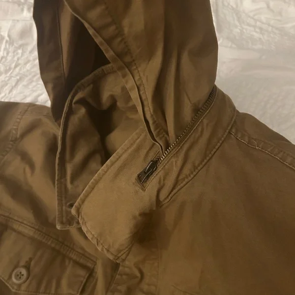 Old Navy Tan Hooded Jacket - Picture 3 of 3